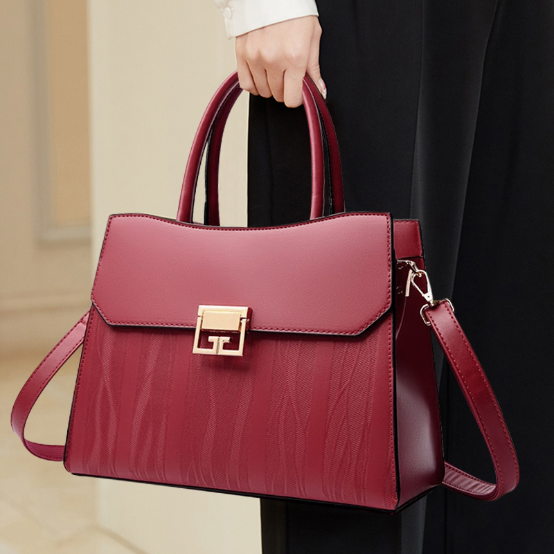 Luxury Bags Medium Size - Bolsa de Couro Genuíno para o
