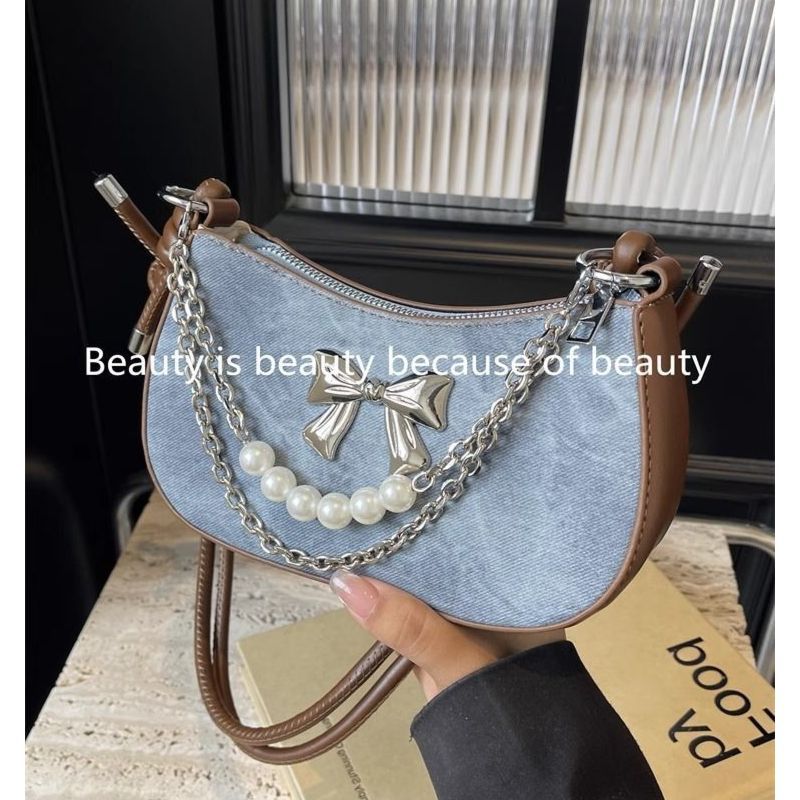 Luxury Bags In China Wholesale - Bolsa de Ombro Leve com Laço