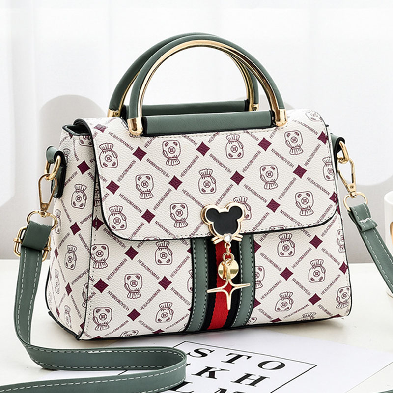 Tote Bag Leather Monogram - Nova Bolsa de Ombro Feminina, Bolsa