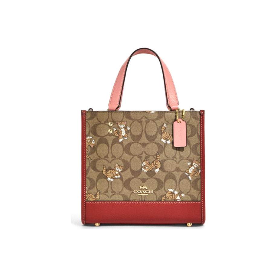 Tote Bag Leather Monogram - Bolsa Tote COACH Dempsey em Lona
