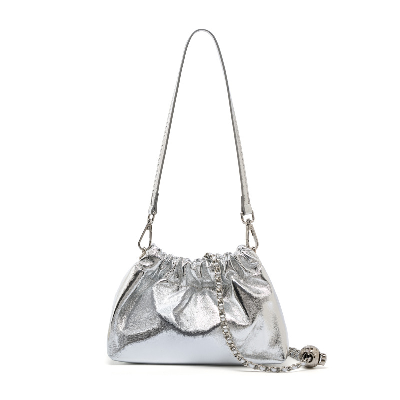 Luxury Bags In Sale - Bolsa Transversal Feminina Pequena Dourada em