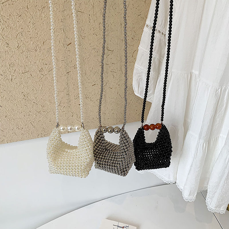 Luxury Bags For Summer - Bolsa Mini Transversal Feminina com Contas