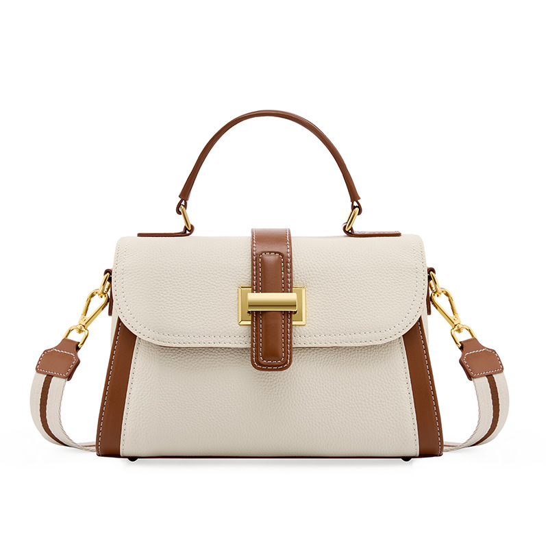 Luxury Bags In Sale - Bolsa Transversal Feminina de Couro Genuíno