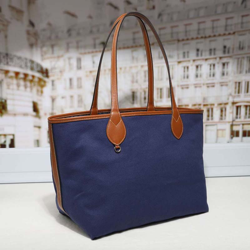 Bolsa Tote de Denim com Monogr - Tote Bag Leather Monogram avaliação e preço