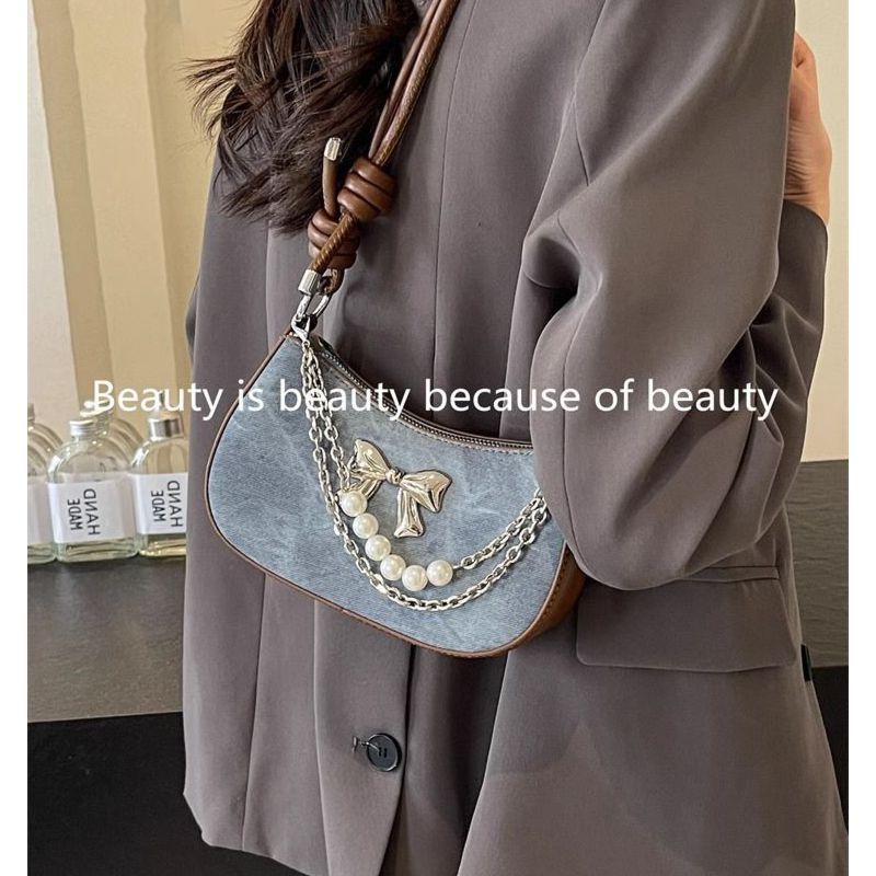 Bolsa de Ombro Leve com Laço d - Luxury Bags In China Wholesale avaliação e preço