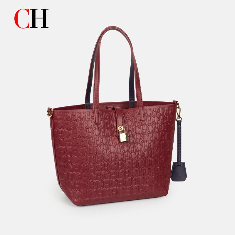 Bolsa Tote CH com Monograma em - Tote Bag Leather Monogram avaliação e preço