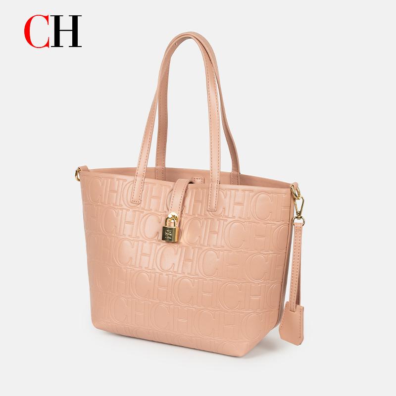 Bolsa Tote CH com Monograma em - Tote Bag Leather Monogram avaliação e preço