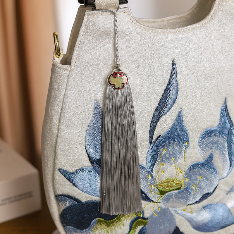 Mulheres retro chique floral b - Luxury Bags Medium Size avaliação e preço